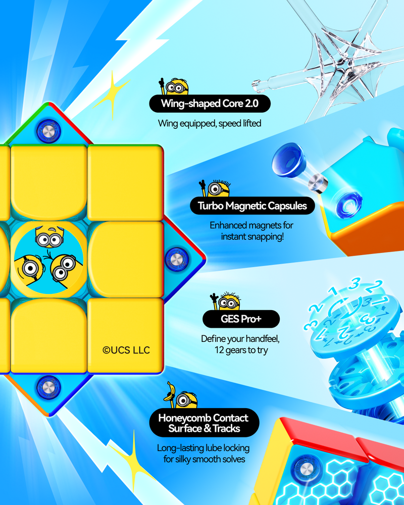 GAN356 ME 3x3 (Minions Edition, Frosted)
