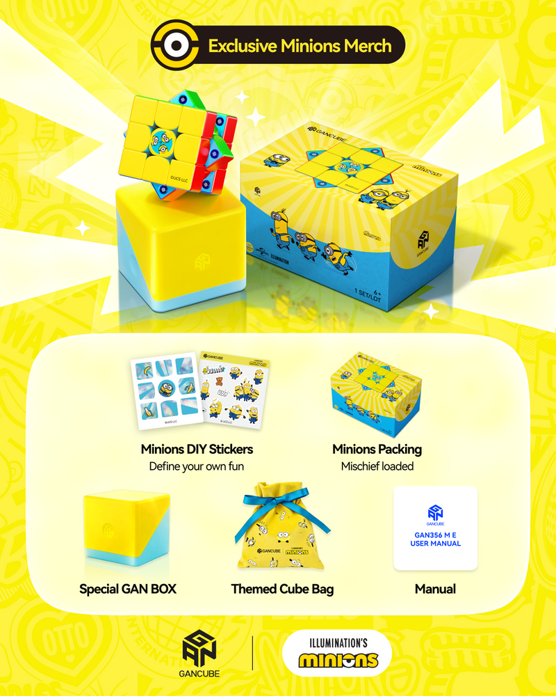 GAN356 ME 3x3 (Minions Edition, Frosted)