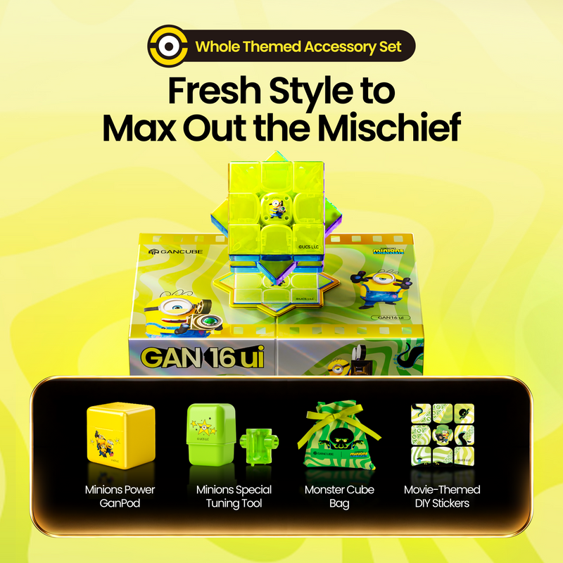 GAN16 ui MagLev MAX UV 3x3 (Minions Edition, Smart Cube)