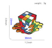 Melted Cube Brooch (Pin)