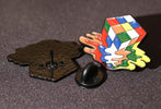 Melted Cube Brooch (Pin)