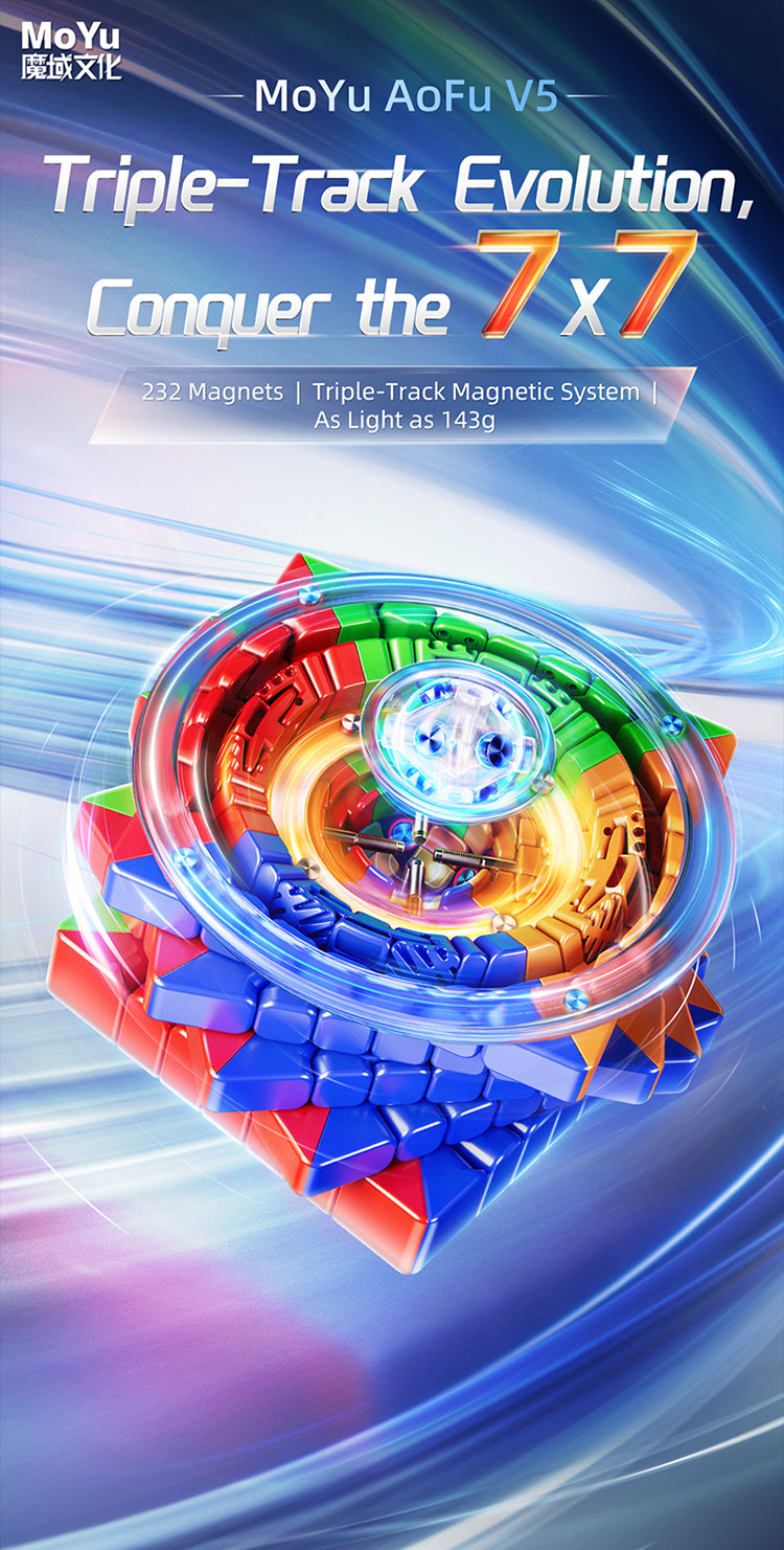MoYu AoFu V5 7x7 (Magnetic + Triple-Track) – TheCubicle
