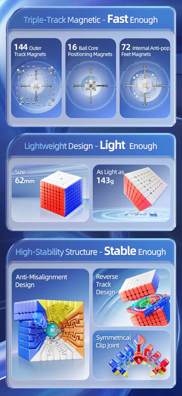 MoYu AoFu V5 7x7 (Magnetic + Triple-Track)