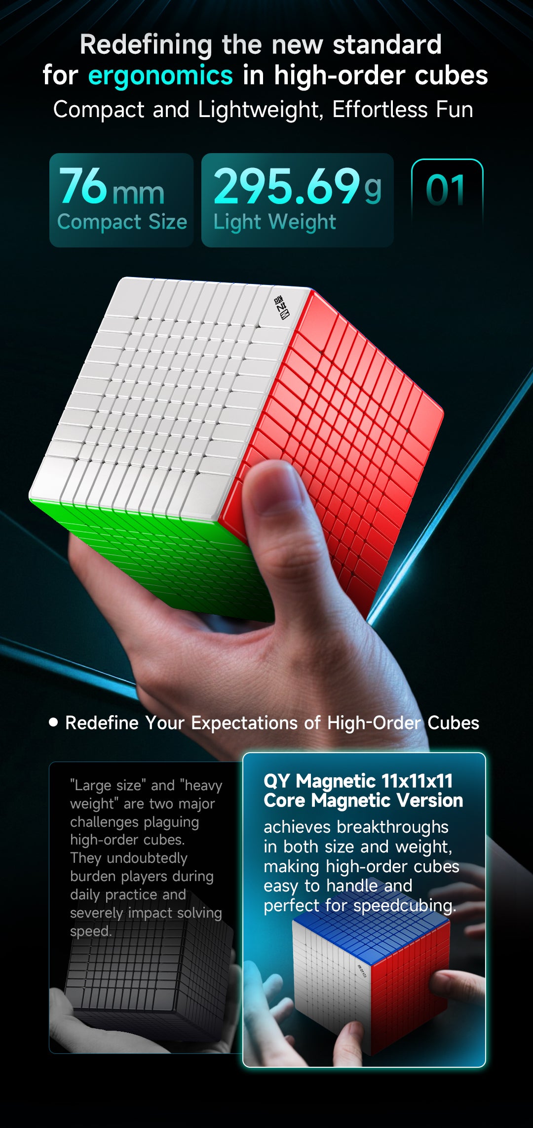 QiYi 11x11 (Magnetic + Ball-Core)