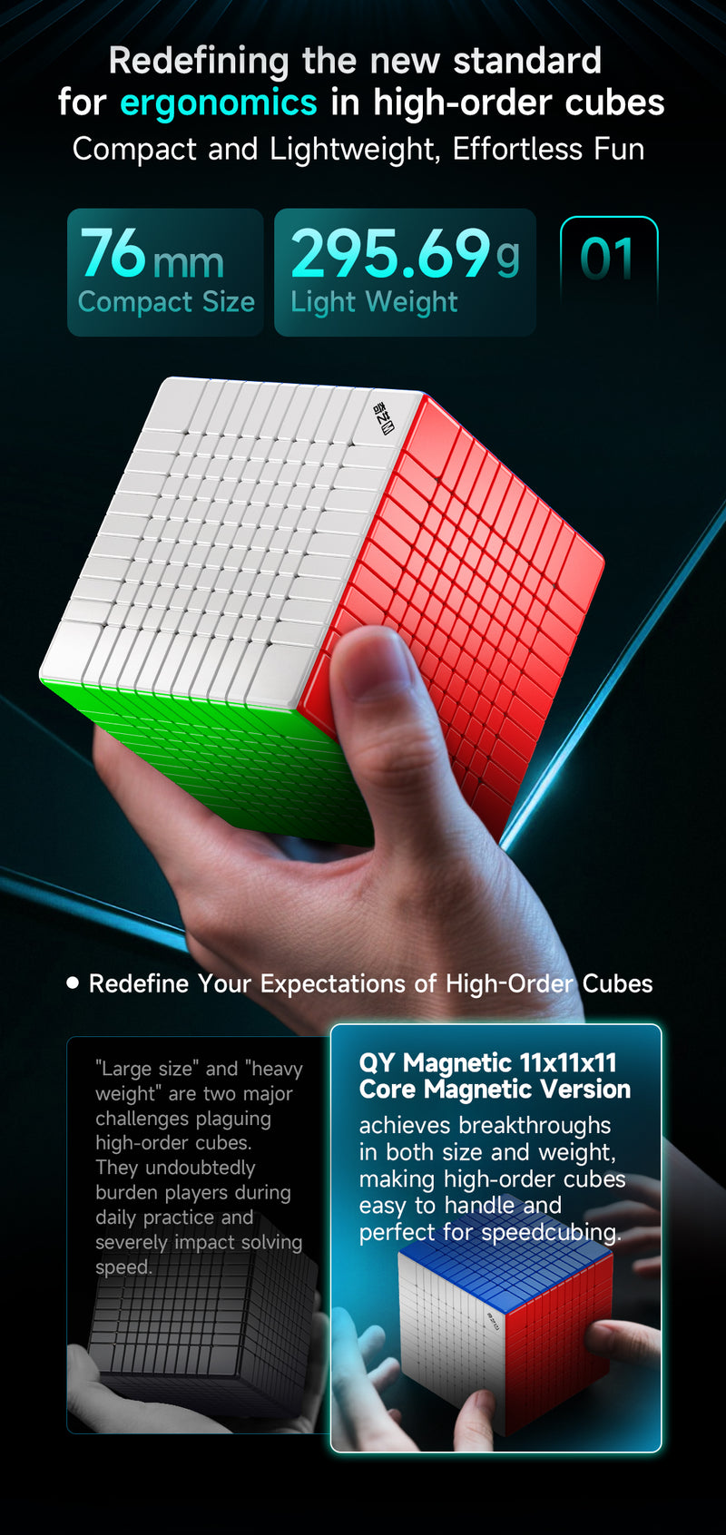 QiYi 11x11 (Magnetic + Ball-Core)