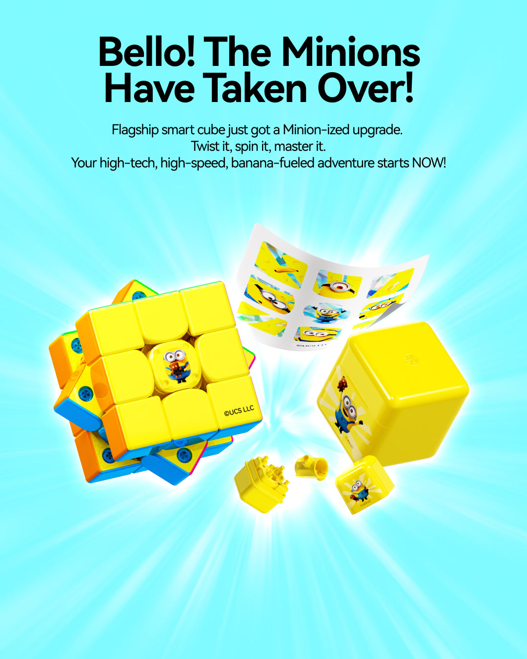 GAN i4 MagLev Frosted 3x3 (Minions Edition, Smart Cube)