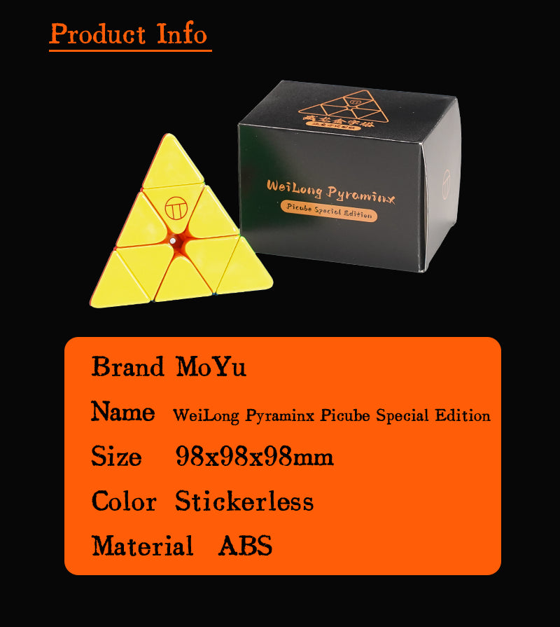 PiCube WeiLong Pyraminx SE (Magnetic + 10-Core Magnetic)