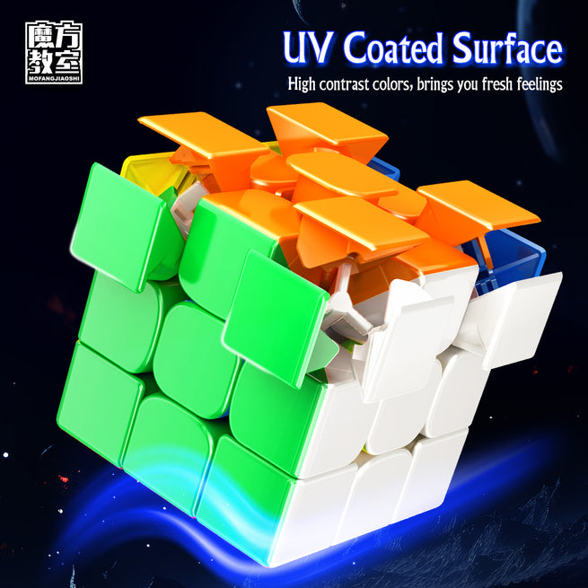 Moyu Super RS3M V2 2023 MagLev UV Coated 3x3 Speed Cube (Magic Clothes),  moyu Super RS3 M V2 Professional 3x3 Stickerless MagLev, Upgraded Ver of  Moyu