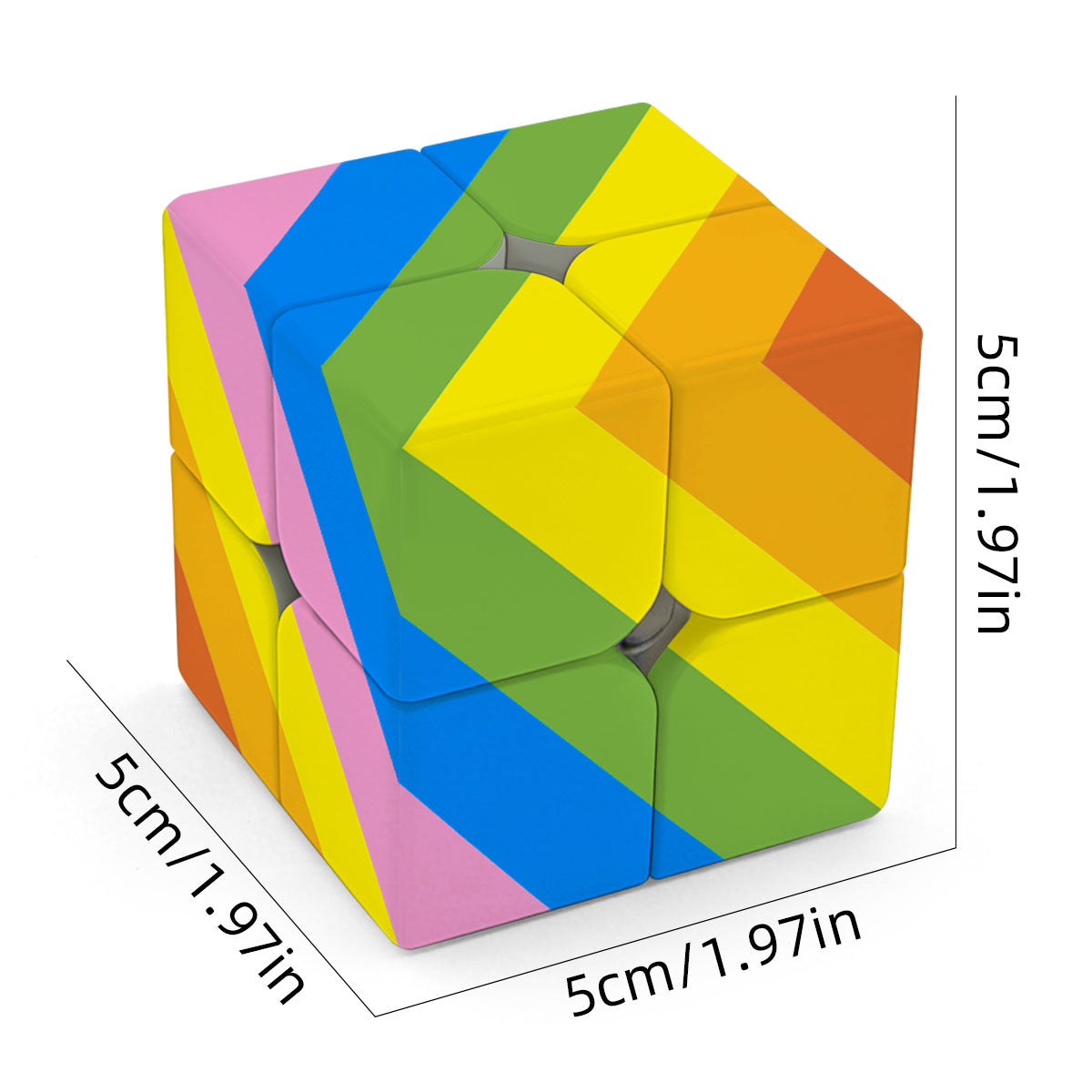Ziina Rainbow Cube 2x2 (6-Color)