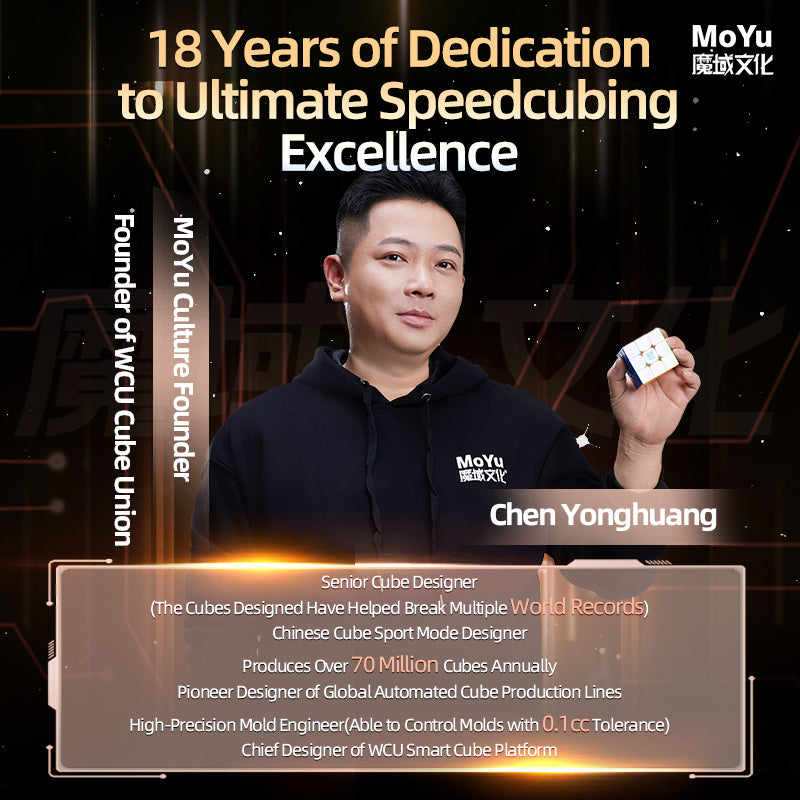 MoYu WeiLong V11 AI 3x3 (8-Magnet Ball-Core + MagLev + UV) - 18th Anniversary Edition