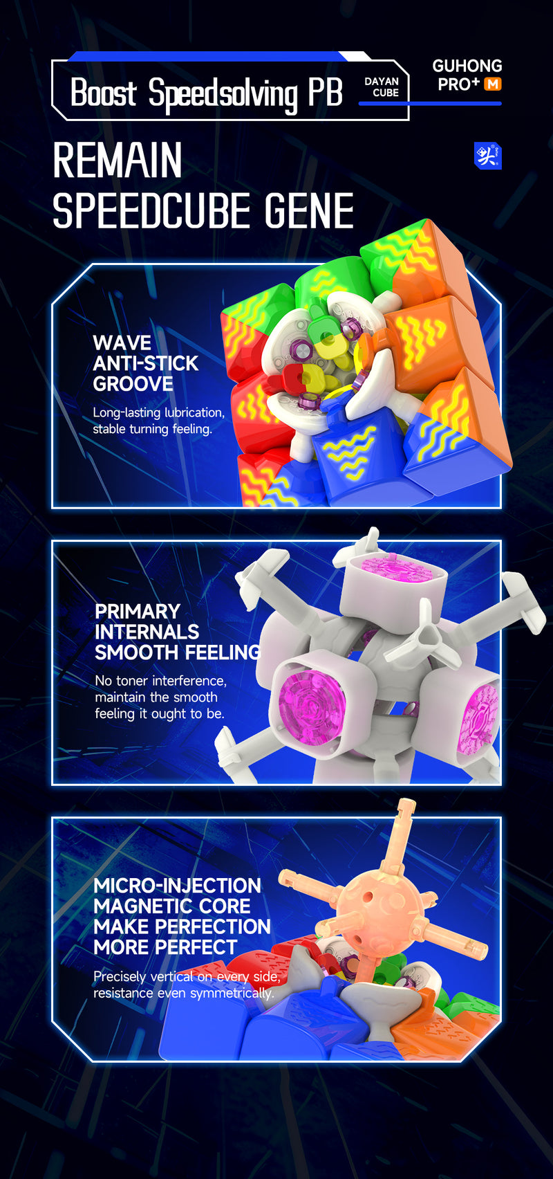 DaYan GuHong Pro+ 3x3 55mm (MagLev)