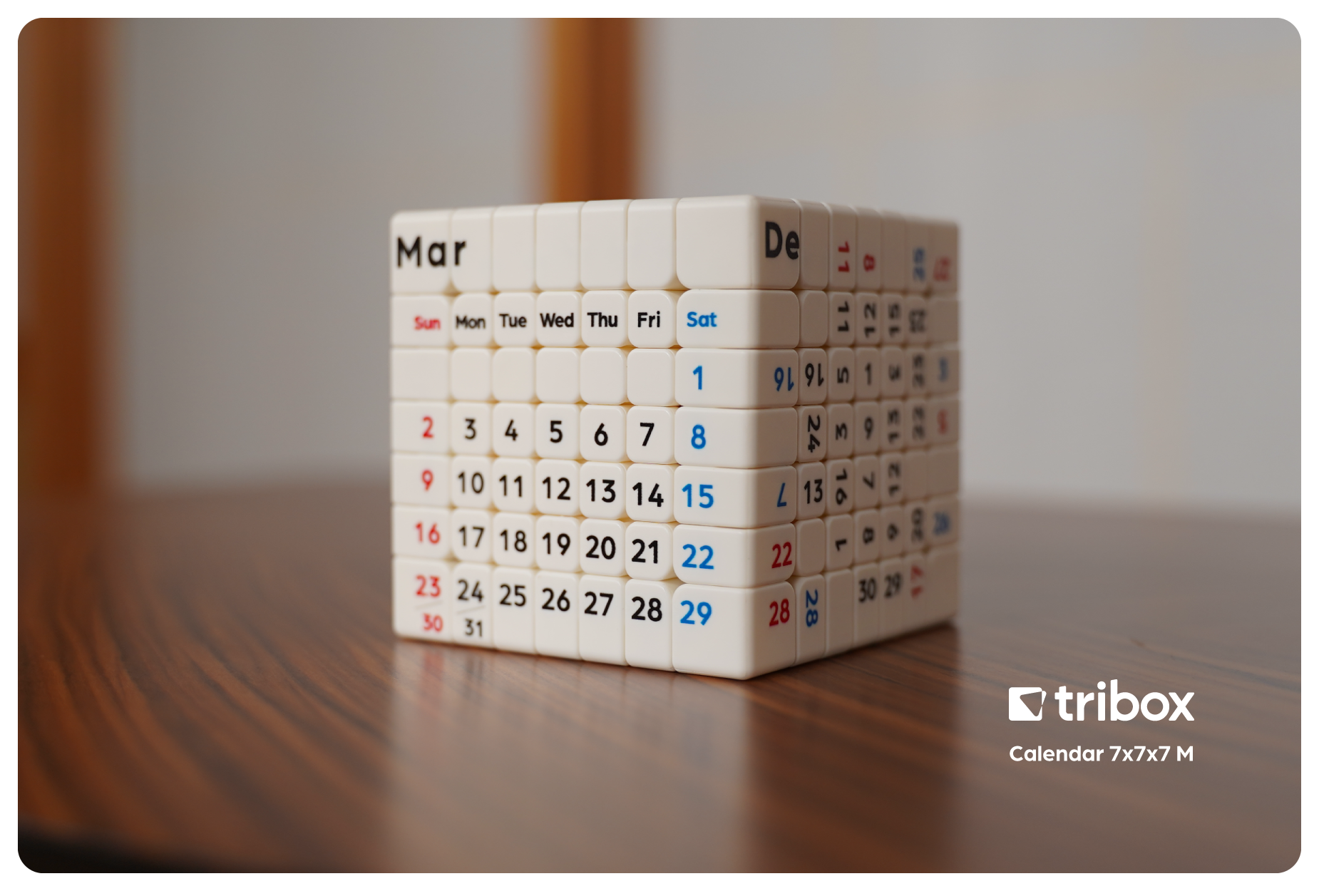ZCube + Tribox Calendar 7x7 (Magnetic)