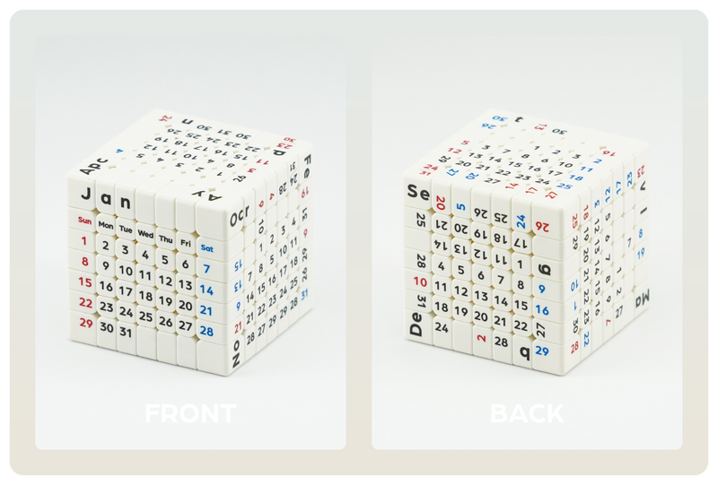 ZCube + Tribox Calendar 7x7 (Magnetic)