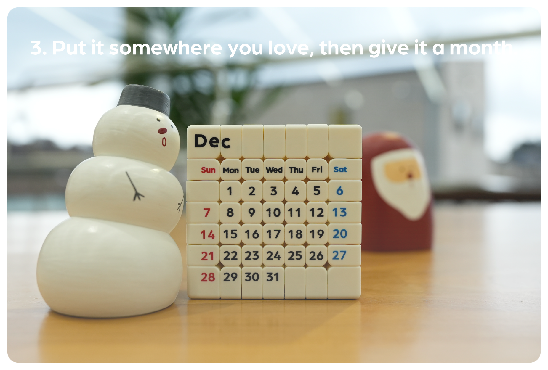 ZCube + Tribox Calendar 7x7 (Magnetic)