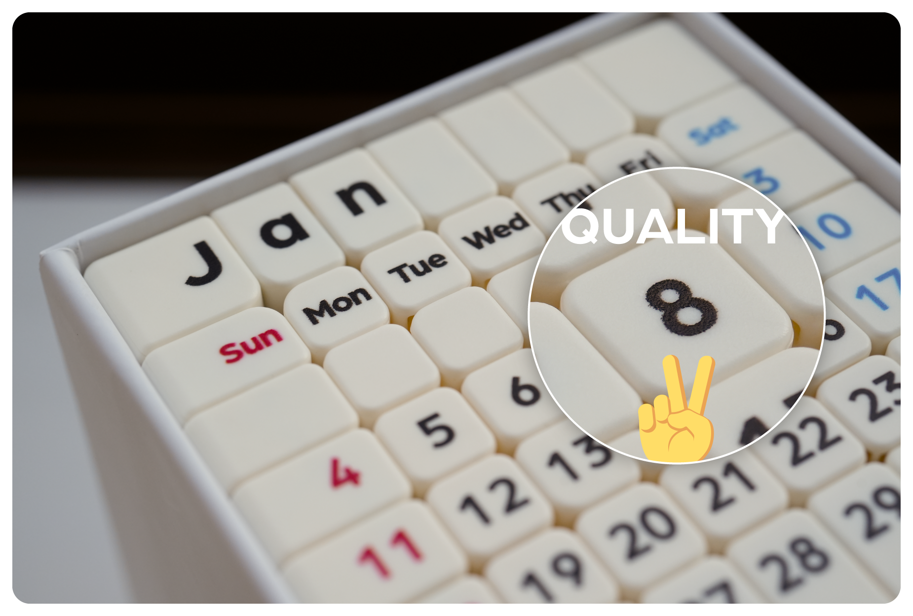 ZCube + Tribox Calendar 7x7 (Magnetic)