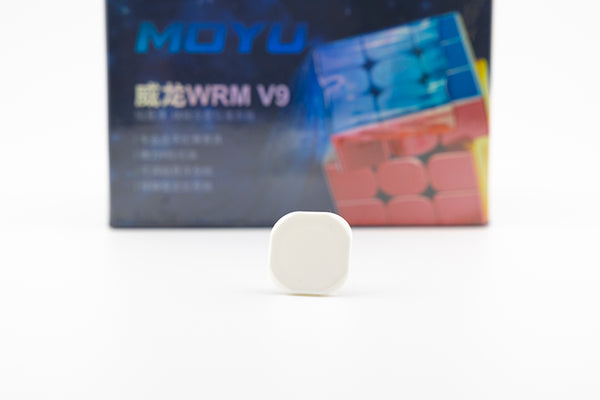 Blank Center Cap for MoYu WeiLong WRM V9 (UV Coated) - White