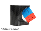 Pen Holder Cube Stand (Carbon Fiber Stickers) - Black