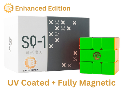 YJ MGC SQ-1 (UV Coated + Fully Magnetic Pro Shop Enhanced Edition) - Stickerless / Black Side