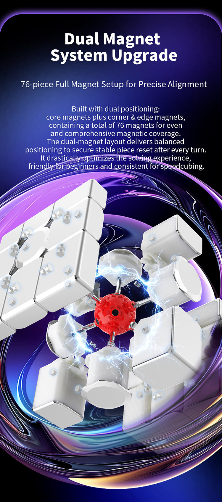 DianSheng Galaxy Mirror 3x3 (Magnetic + Ball-Core, Electroplated)