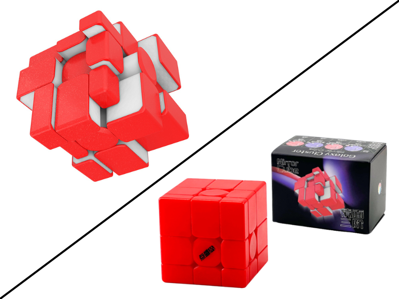 DianSheng Galaxy Mirror 3x3 (Magnetic) - Red