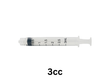 Empty Lube Syringe - 3cc
