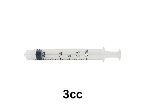 Empty Lube Syringe - 3cc