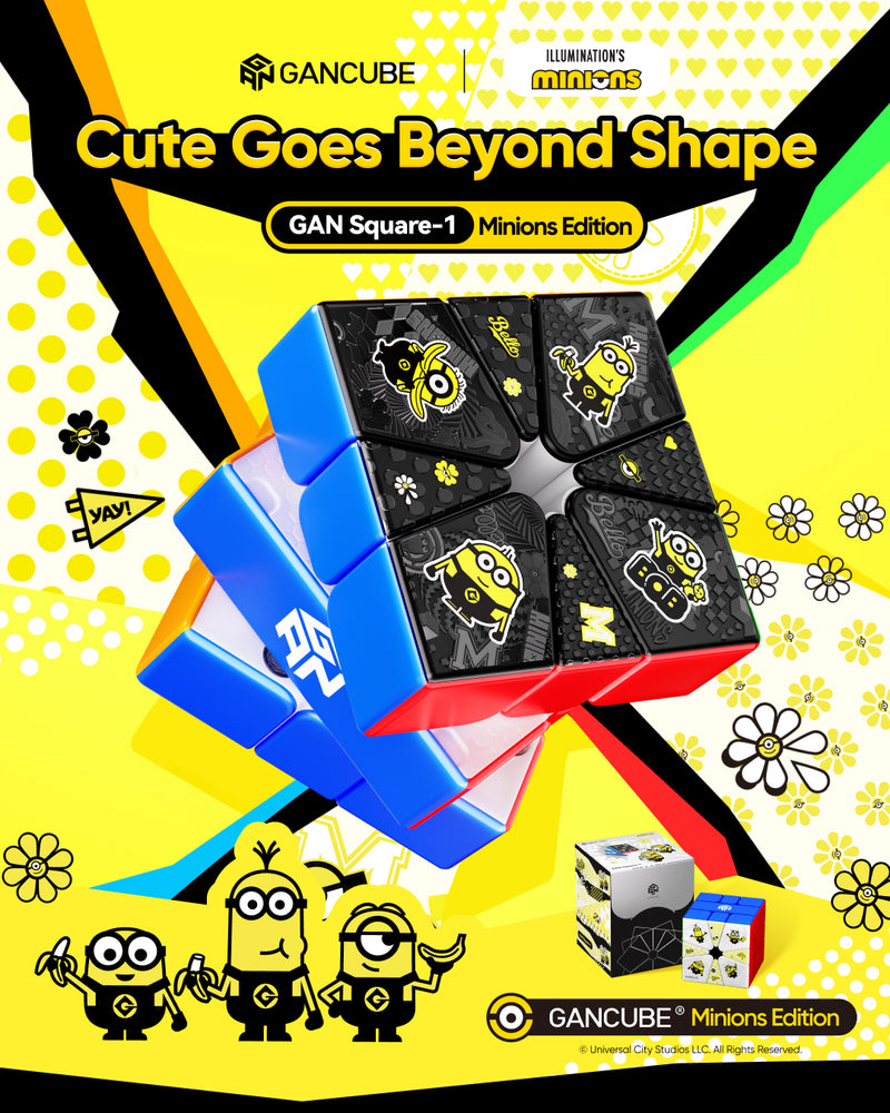 GAN Square-1 (Minions Edition, MagLev + Frosted)