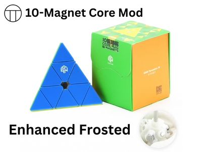 GAN Pyraminx M Enhanced Frosted (PiCube 10-Magnet Core Mod)