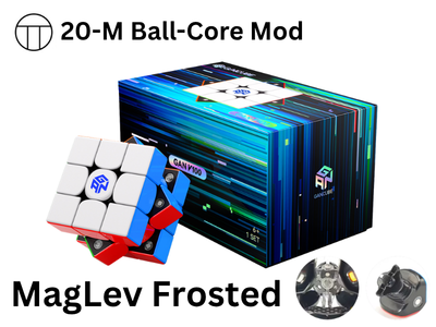 GAN V100 MagLev Frosted 3x3 (PiCube 20-Magnet Ball-Core Mod)
