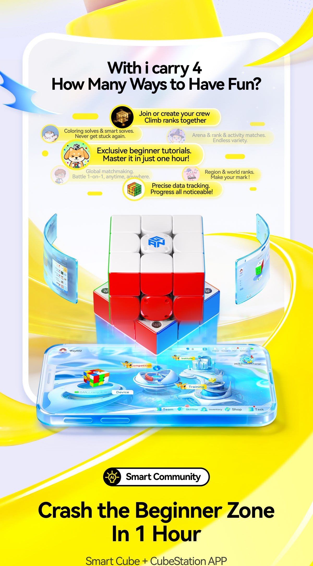 GAN356 i Carry 4 3x3 (Frosted)