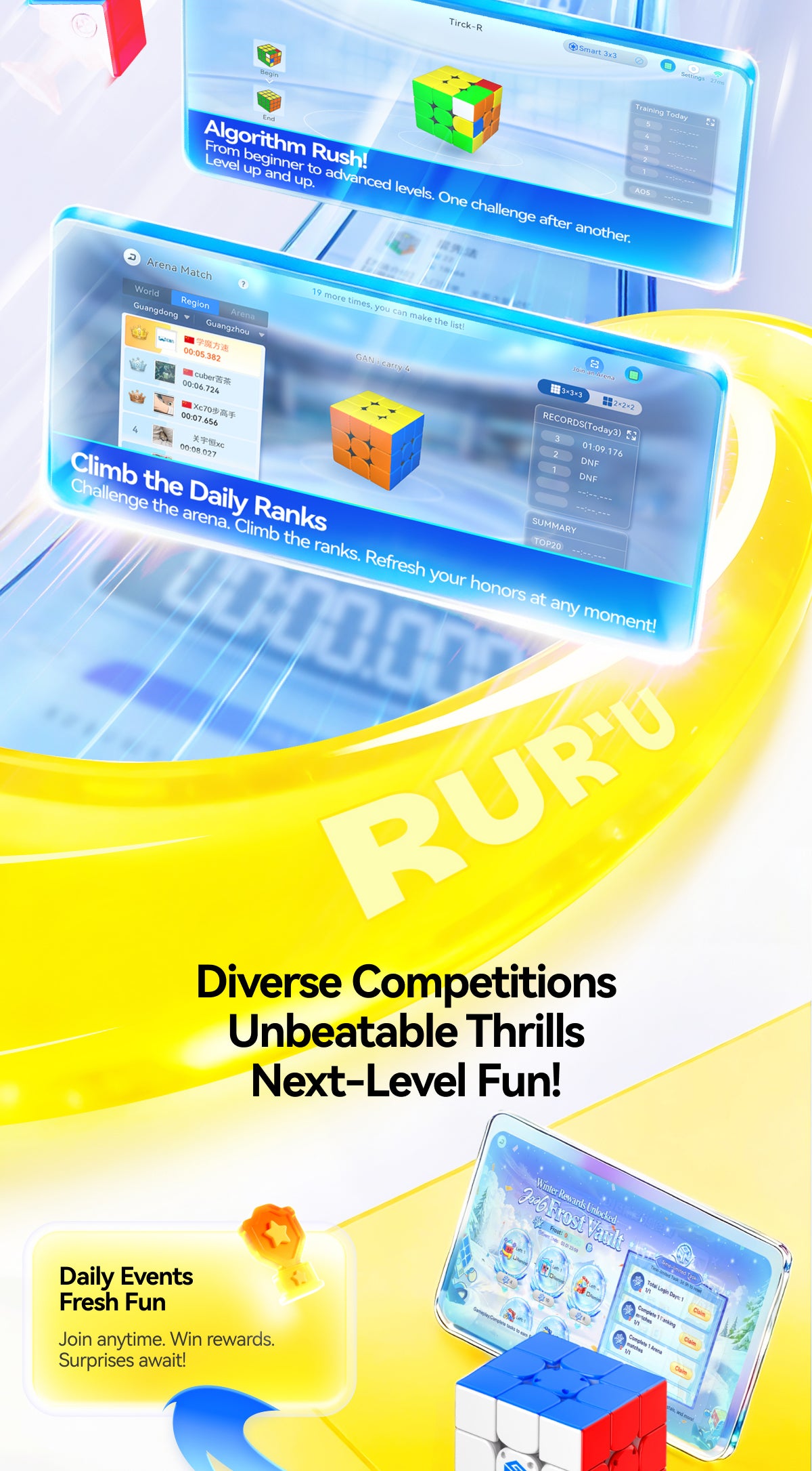 GAN356 i Carry 4 3x3 (Frosted)