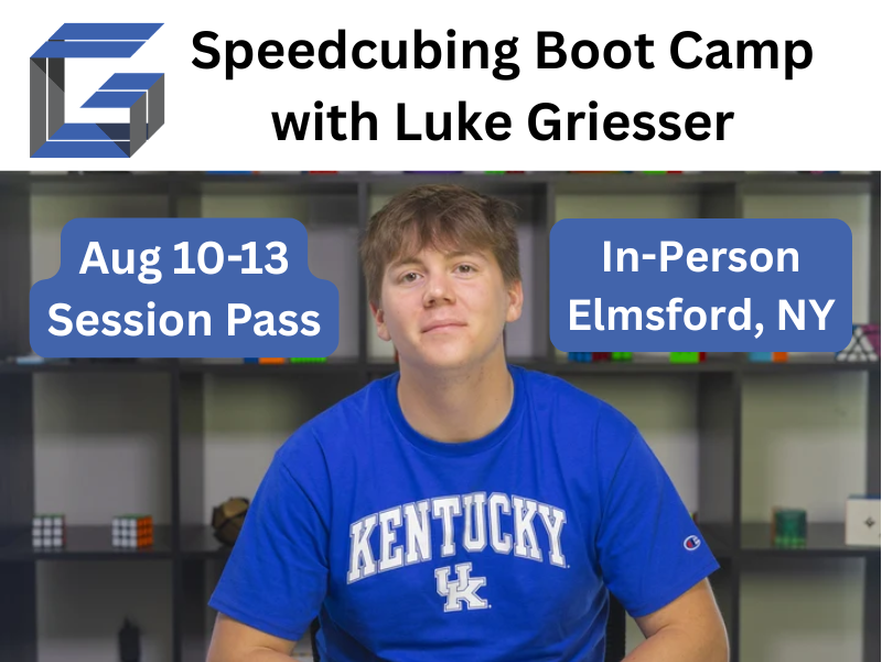 Cubing.GG Speedcubing Boot Camp! (August 10-13, Session Pass) [In-Person] [Cubing.GG Coaching Session]