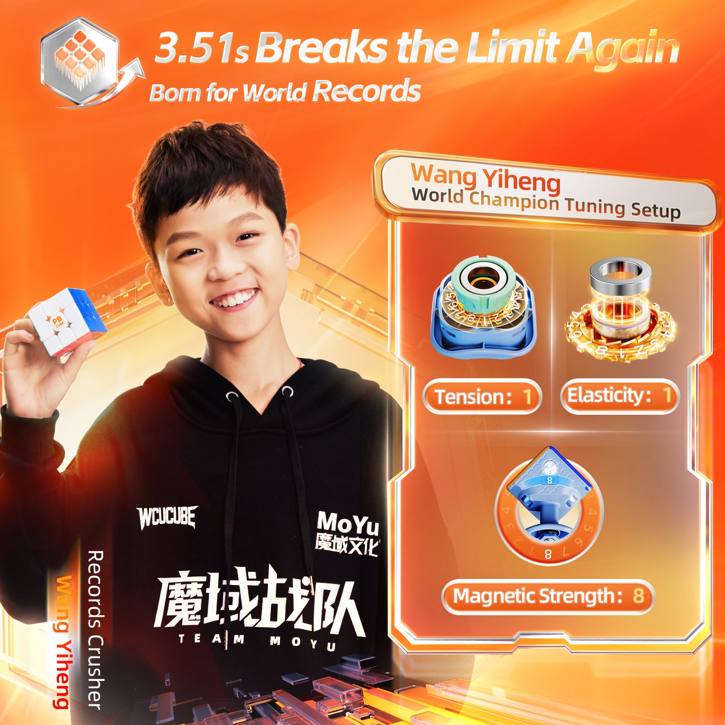 PBCube WR 3x3 (20-Magnet Ball-Core + MagLev + UV) [Pre-Order]