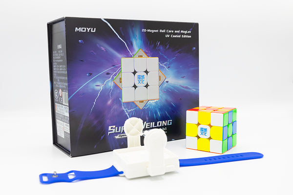 MoYu Super WeiLong 3x3 (20-Core Magnetic + MagLev) - Stickerless (Bright)
