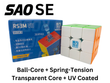 MoYu RS3 M V5 3x3 (Spring-Tension + Ball-Core + Transparent Core + UV SAOCube SE)