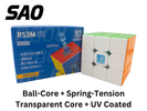 MoYu RS3 M V5 3x3 (Spring-Tension + Ball-Core + Transparent Core + UV SAOCube SE)