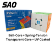 MoYu RS3 M V5 3x3 (Spring-Tension + Ball-Core + Transparent Core + UV SAOCube SE)