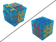 Oskar Sloppy 3x3x3 (Hollow Stickers) - Transparent Blue