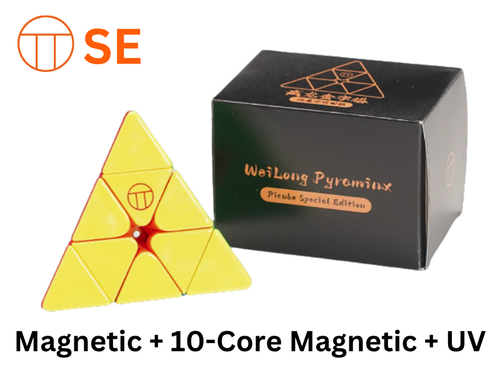 PiCube WeiLong Pyraminx SE (Magnetic + 10-Core Magnetic + UV)