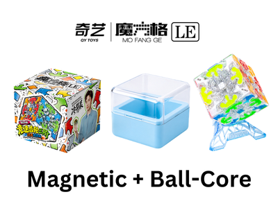 QiYi Speed Gear Cube 3x3 (Tiled, Magnetic + Ball-Core, LE)