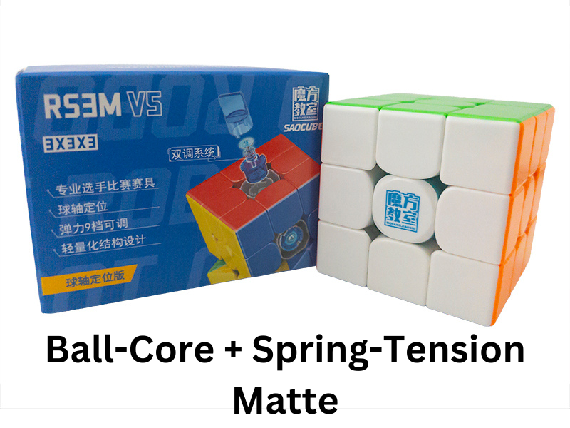 MoYu RS3 M V5 (Spring-Tension + Ball-Core + Matte SAOCube SE) - Stickerless