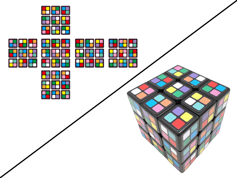 Sudoku Cube 3x3 V7 (Extreme) - Black