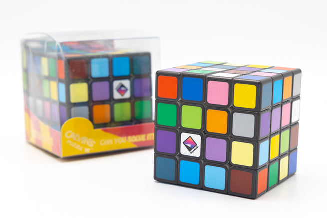 Sudoku Cube 4x4 (16-Color) V2 - Black