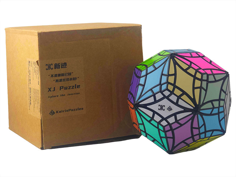 XJ Curvy Face-Turning Rhombic Triacontahedron (Plus) - Black