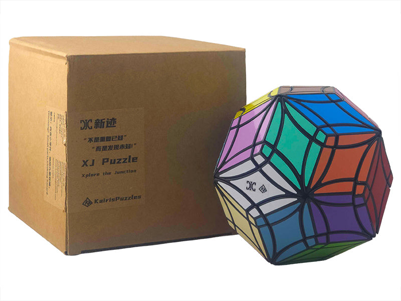 XJ Curvy Face-Turning Rhombic Triacontahedron (Standard) - Black