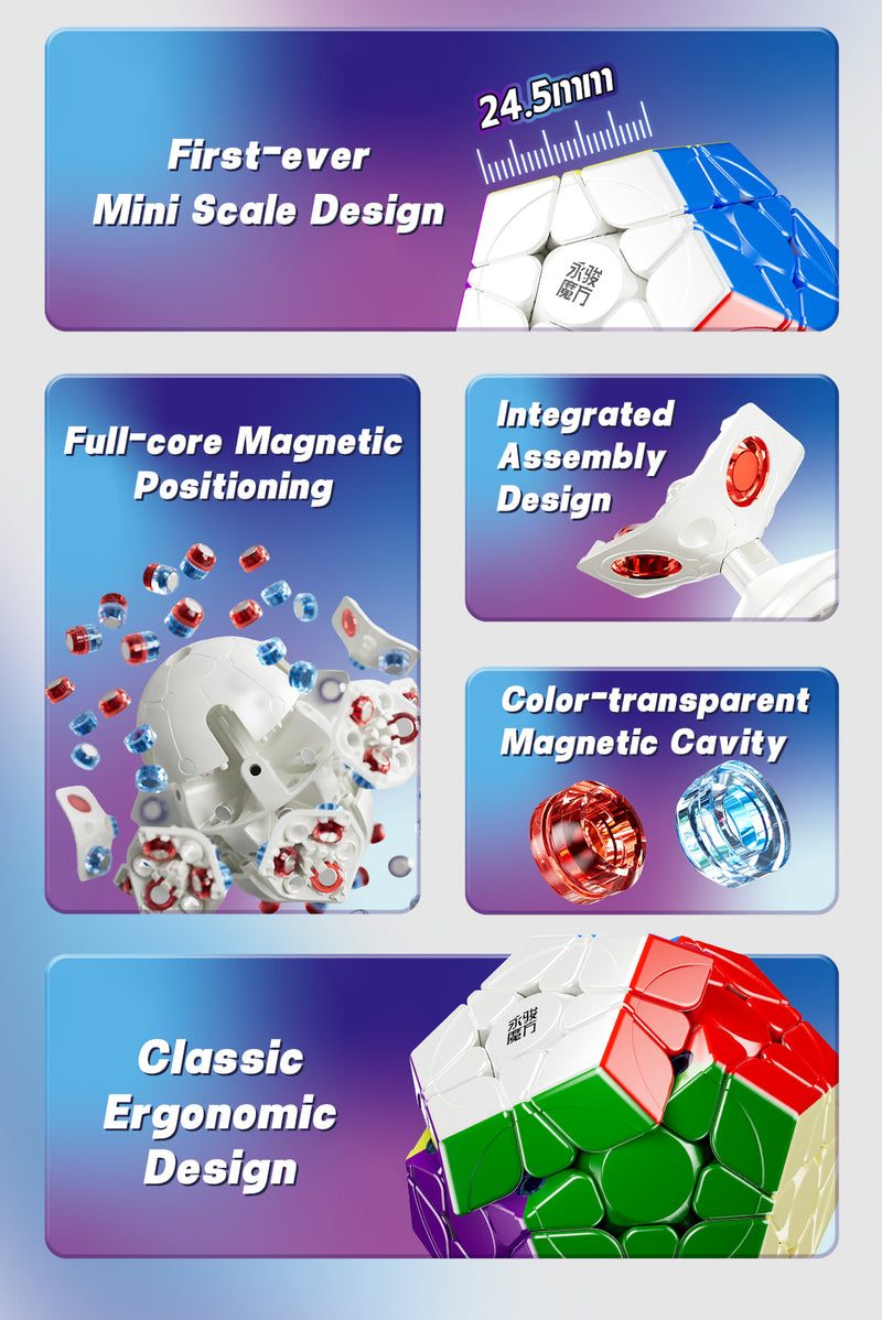 YJ Pocket Mini Megaminx (5.5cm, Magnetic + Ball-Core) [Pre-Order]