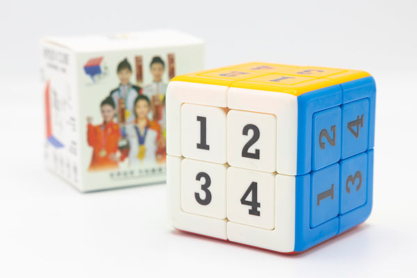 YuXin 2x2 Magnetic Sliding Tile Cube - Stickerless (Bright)