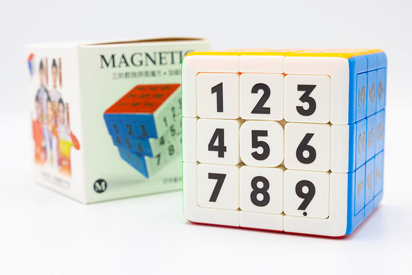 YuXin 3x3 Magnetic Sliding Tile Cube - Stickerless (Bright)