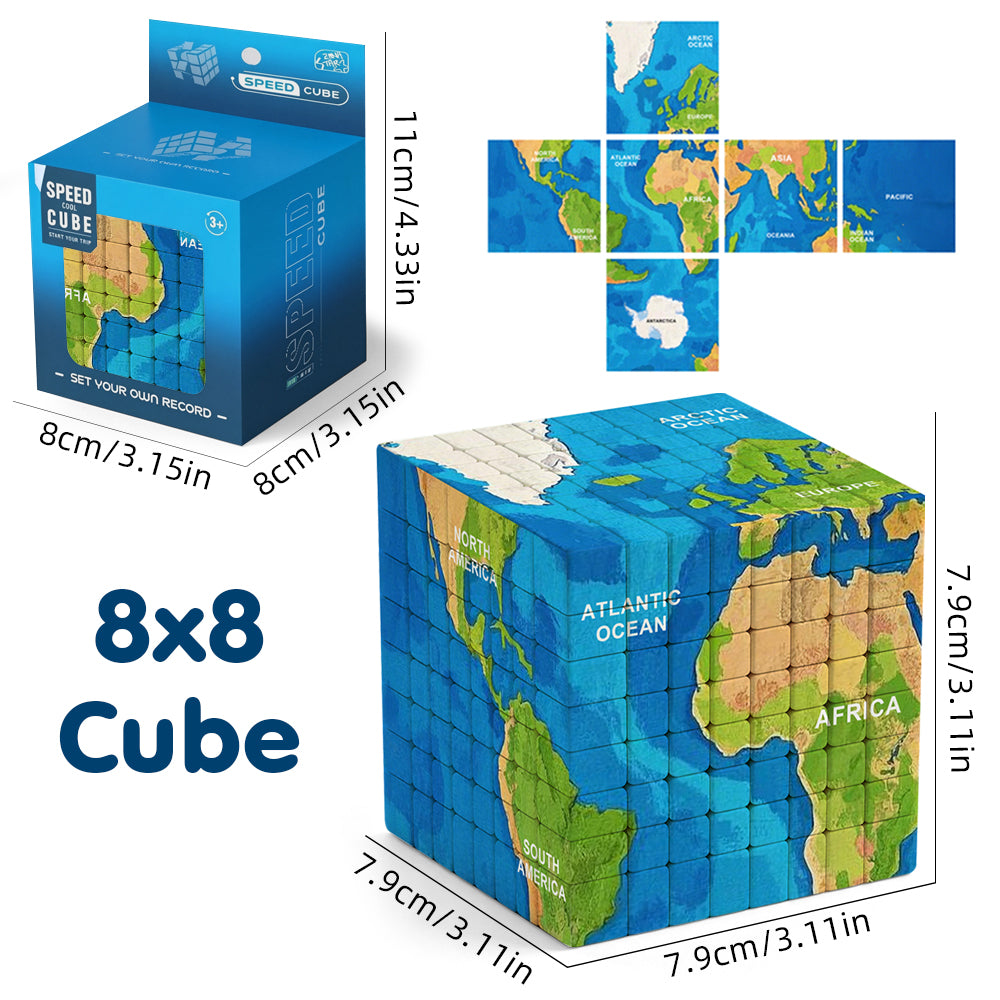 Ziina World Map 8x8 (B)