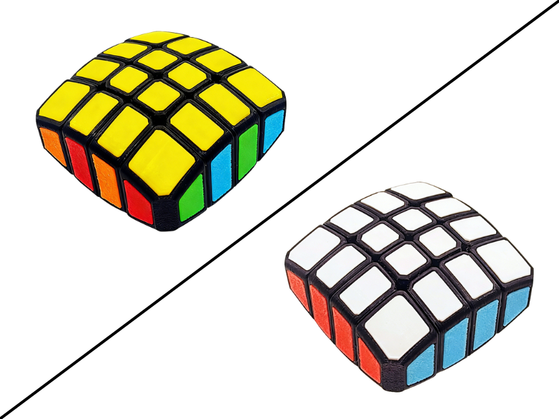 ZePuzzles 1x4x4 Floppy Cube - Black